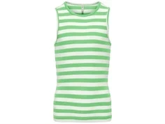 Kids ONLY tanktop paradise grøn/cloud dancer striber